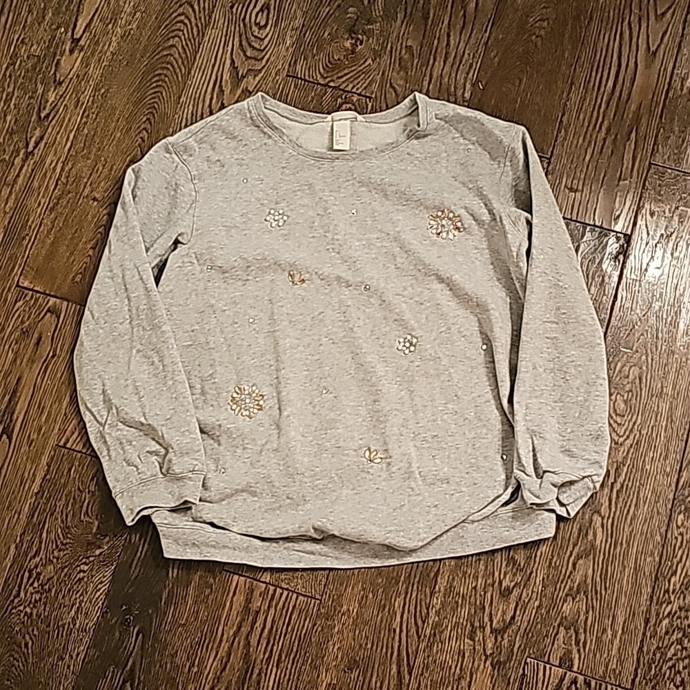 Maternity Jeweled Sweatshirt